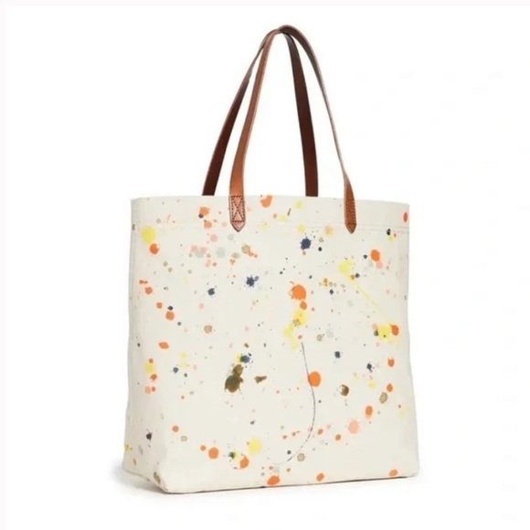 Madewell Transport Splat Ter canvas Tote . - Picture 1 of 7